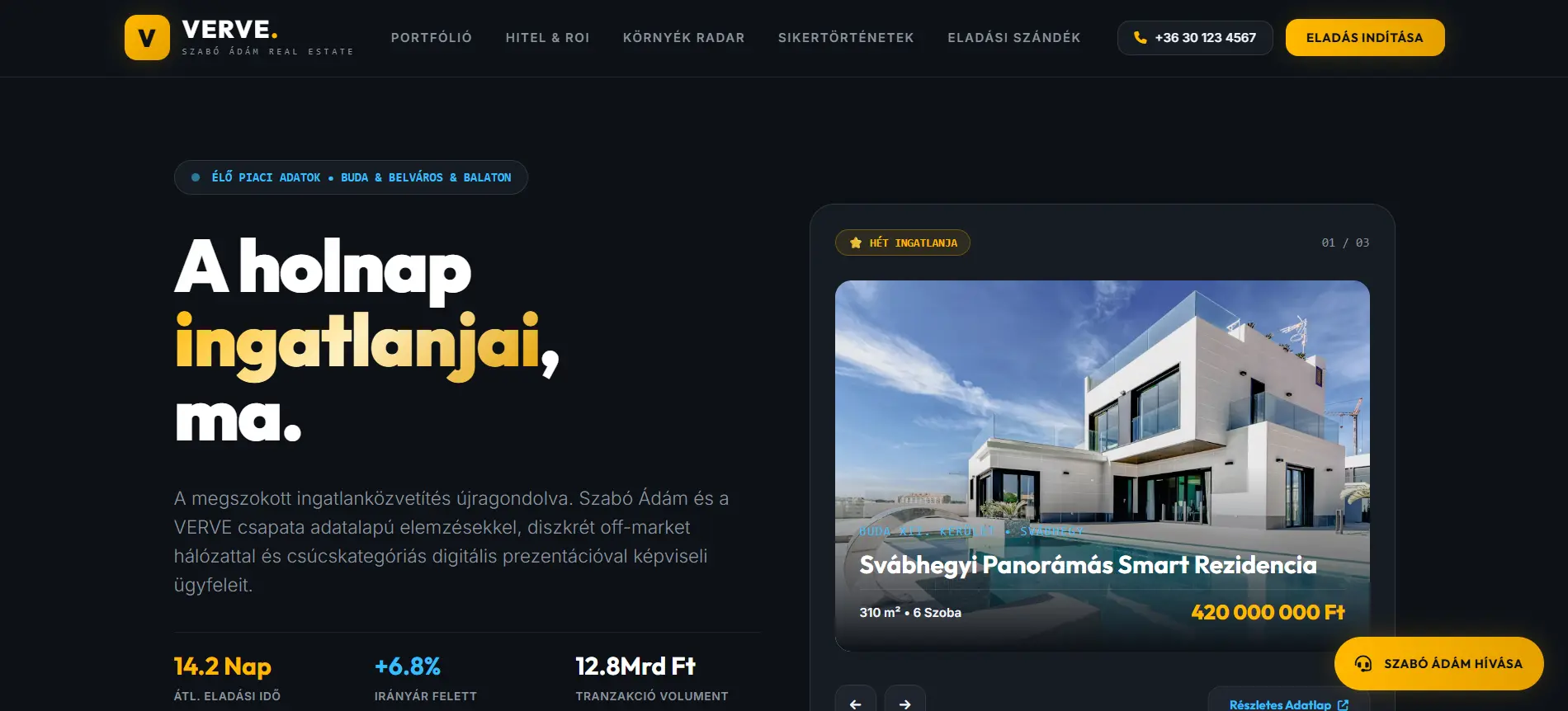 Verve Real Estate – Prémium ingatlan